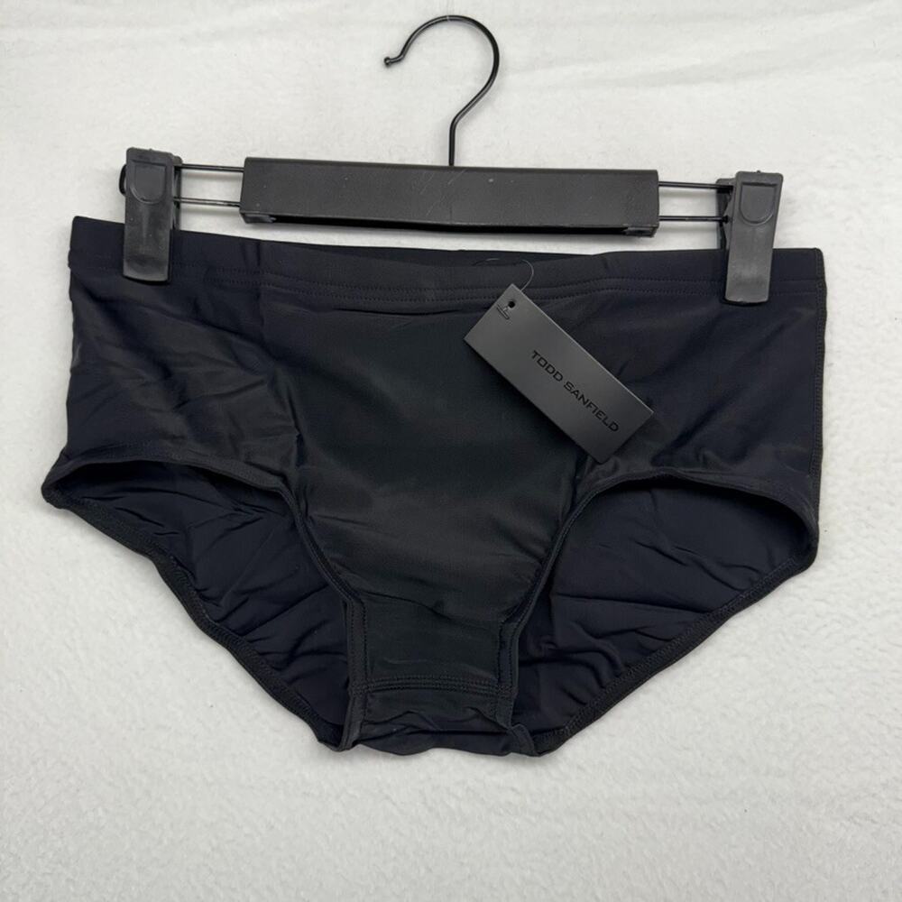 Todd Sanfield Swim Trunk Men's Extra SmallBlack Onyx Sand Brief Solid NEW